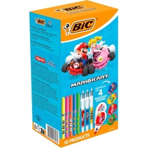 BIC Mario Kart Kit de Papeterie 10 pièces