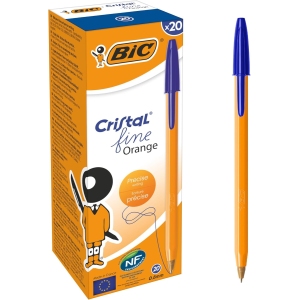 BIC Orange Original - Stylos-Bille Pointe Fine, 20 pièces