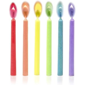 Bougies Colorées en Cire - Set de 12