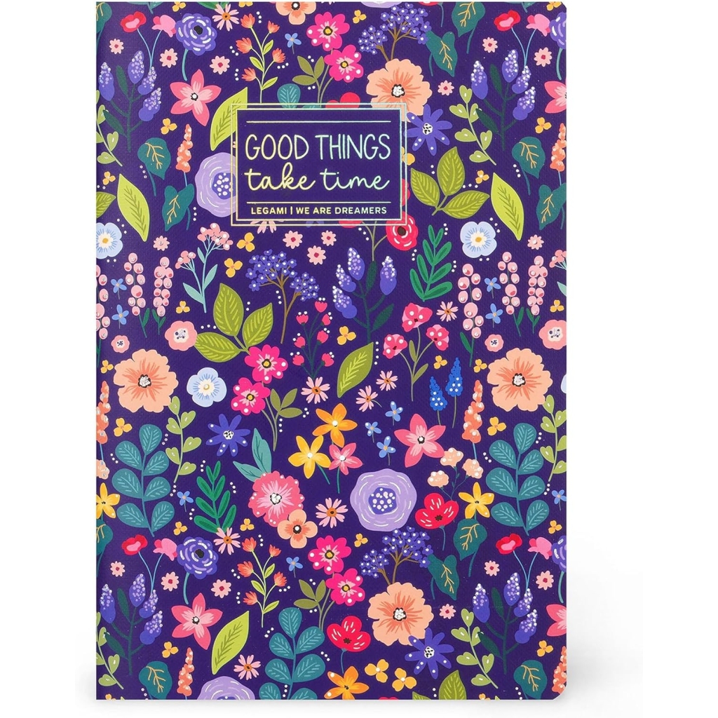 Cahier ligné B5 Flowers 100 pages Legami