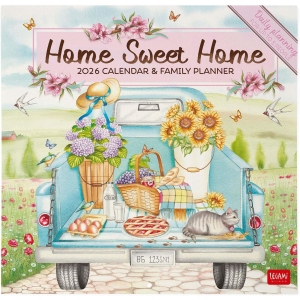 Calendrier Mural 2026 Home Sweet Home - 12 Mois