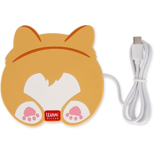 Chauffe-Tasse USB Corgi Orange 10x10 cm