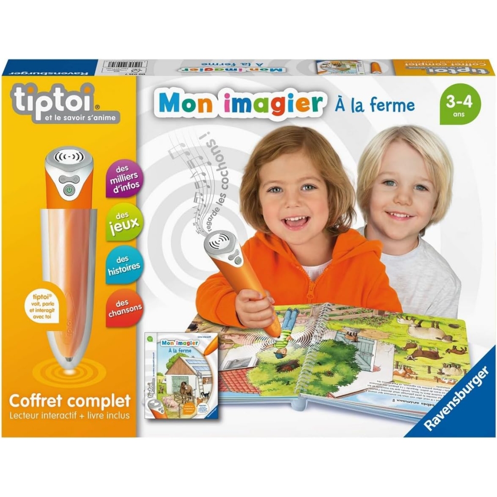 Coffret Tiptoi® : Livre Ferme Éducatif sans Écran