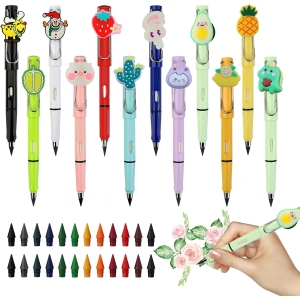Crayon Éternel FainFun, 12 Pièces Réutilisables