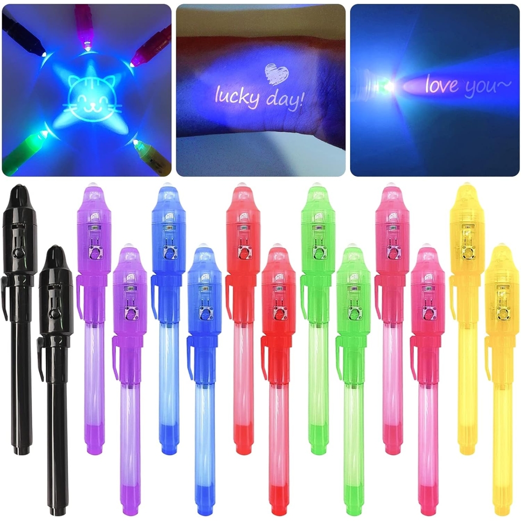 Stylos à Encre Invisible UV - Lot de 14