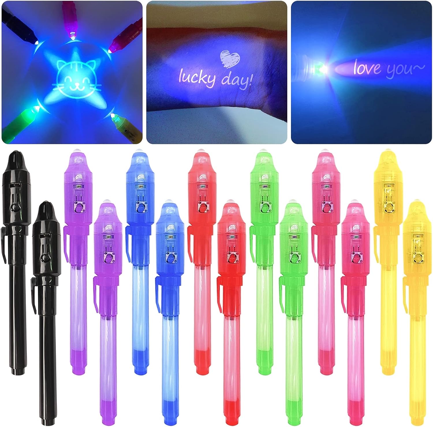 Crayons à Encre Invisible UV - 14pcs