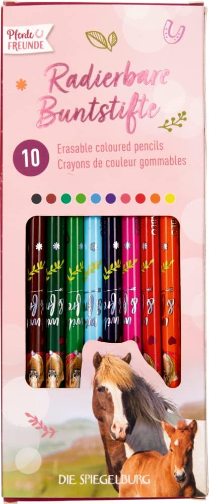Crayons de Couleur Effaçables - Amis des Chevaux