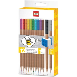 <p><strong>Crayons de Couleur LEGO avec Toppers Uniques</strong></p>