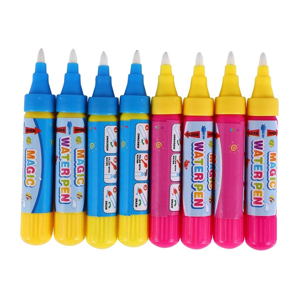 Ensemble 8 Stylos à Eau pour Bébé - Tapis Doodle Magique