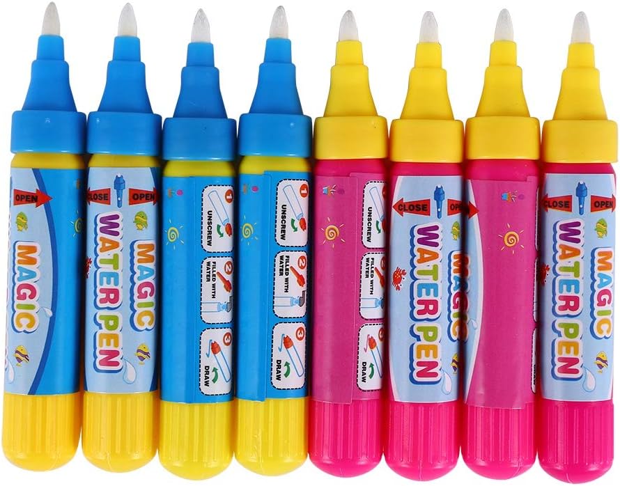 Ensemble 8 Stylos à Eau pour Bébé - Tapis Doodle Magique