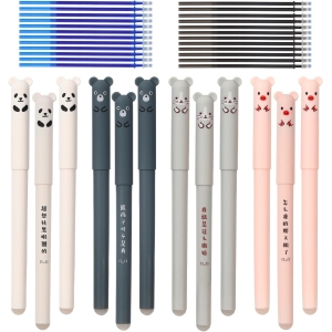 Ensemble Stylos Gel Effaçables 12 + 24 Recharges