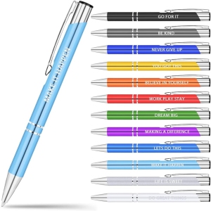 Ensemble de 12 Stylos Bille Personnalisés - Rechargeables