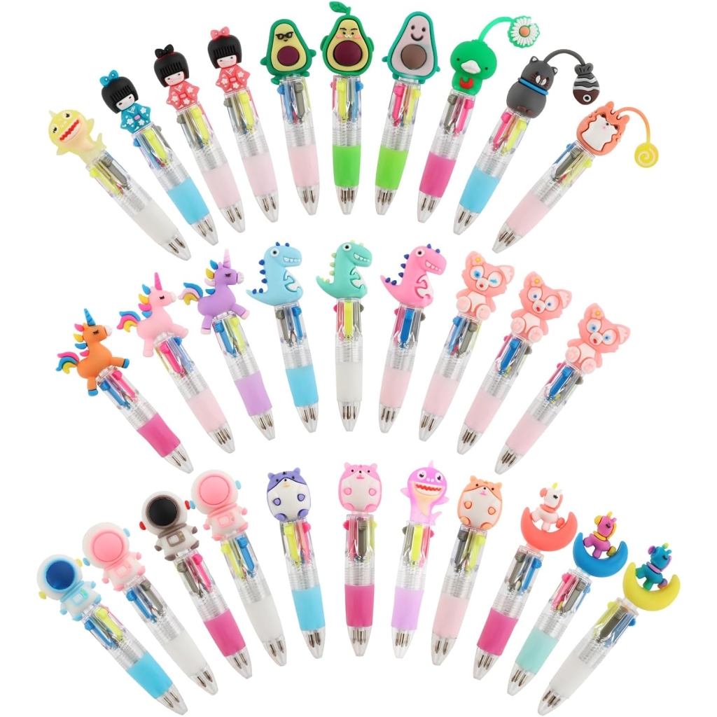 Ensemble de 30 Stylos à Bille Kawaii