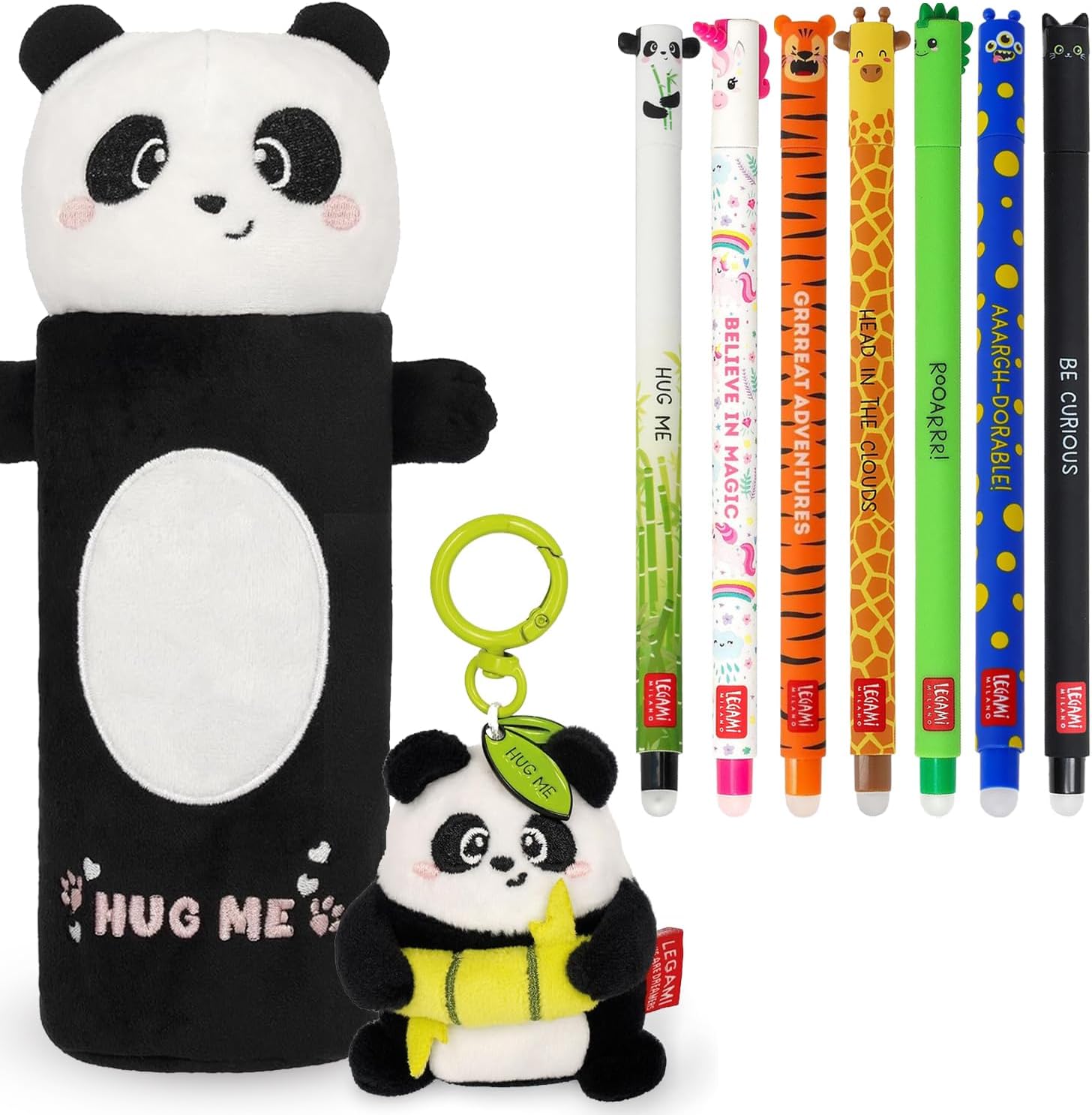 Ensemble de 7 Stylos Gel + Trousse Douce