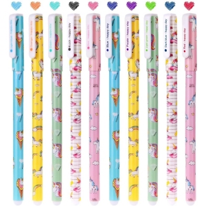 Ensemble de Stylos Licorne Gel - 10pcs