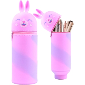 Étui École 2 en 1 Silicone Mignon Rose