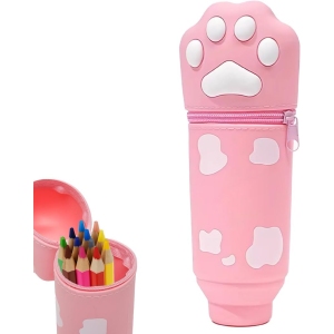 Étui Kawaii Silicone 2 en 1 – Patte de Chat Rose