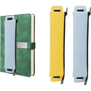 Étui à Stylo en Cuir PU – 2 Pièces Vintage