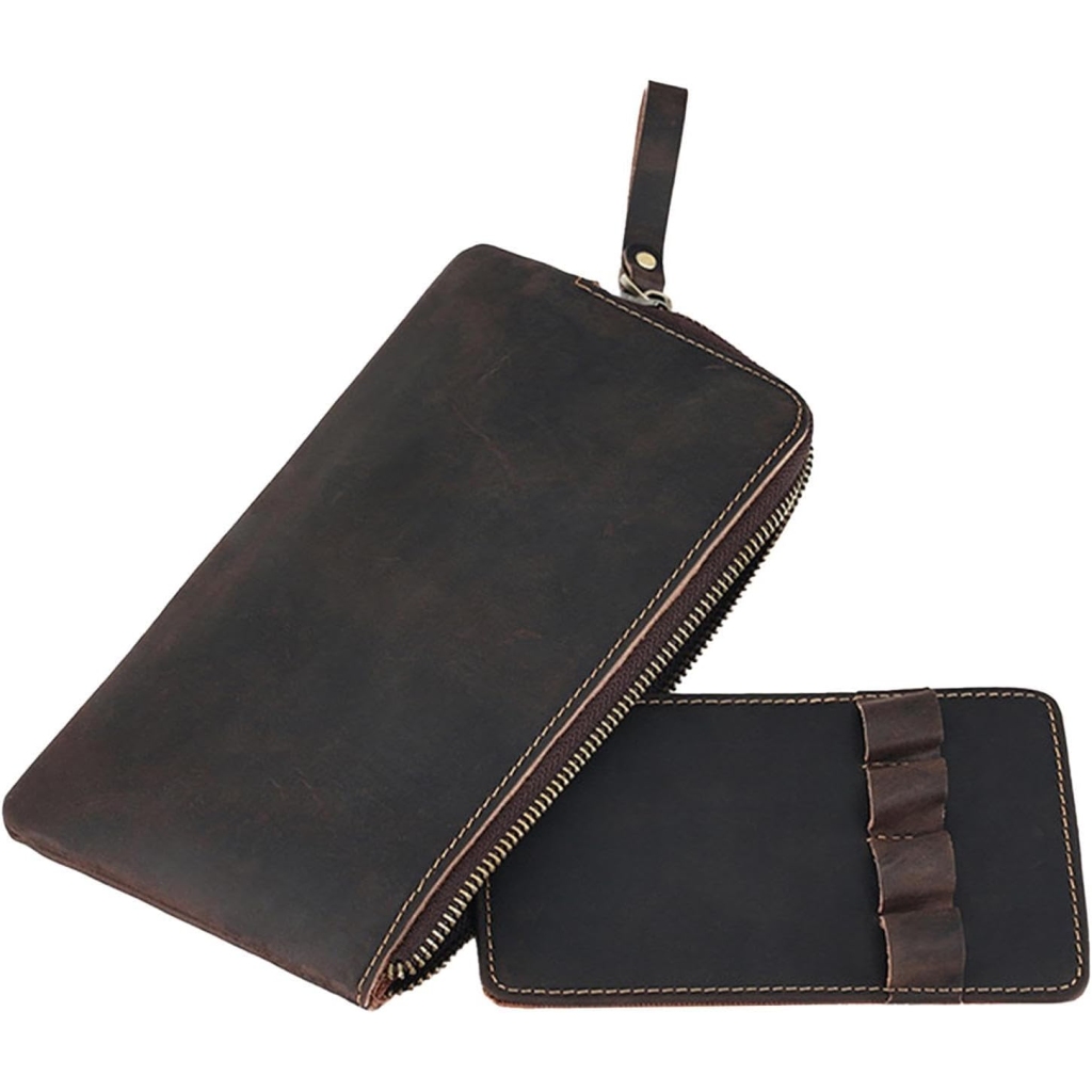 Étui en Cuir PU pour Stylo-Plume Café
