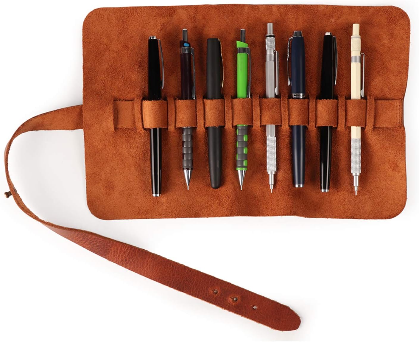 Étui en Cuir Véritable Londo pour Crayons et Stylos