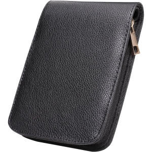 Étui en Simili Cuir pour 12 Stylos à Plume Noir