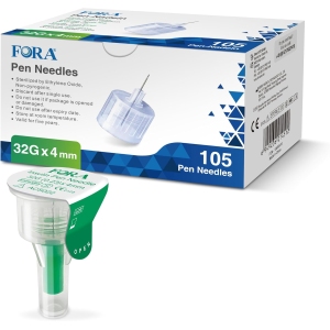 FORA Lot de 105 aiguilles 32G 4 mm