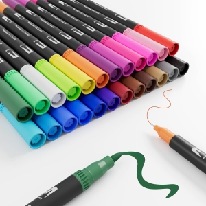 Feutres Double Pointe Jnyan – 24 Couleurs