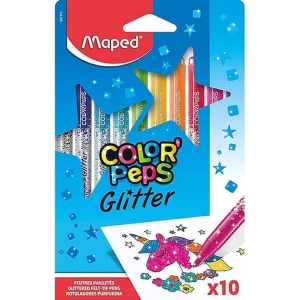 <p><strong>Feutres Glitter Color'Peps - 10 Couleurs Pailletées</strong></p>
