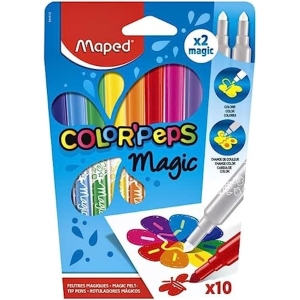 Feutres Magiques Color'Peps - 10 Couleurs Changeantes