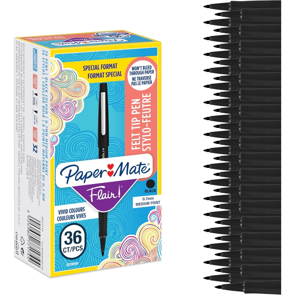 Feutres Paper Mate Flair - Boîte de 36