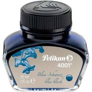 Flacon d&rsquo;encre Pelikan 4001 30 ml Bleu Noir