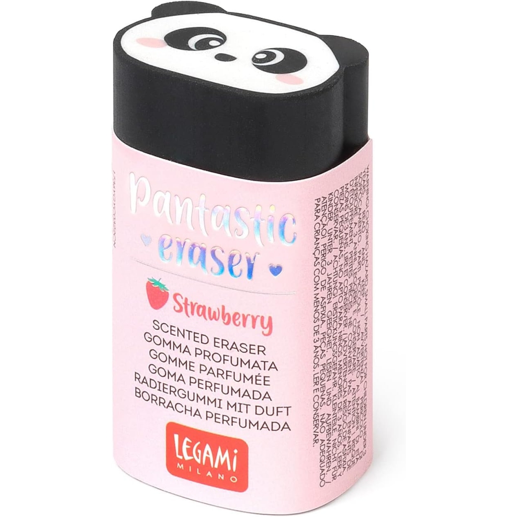 Lot de 2 Gomme Panda à la Fraise Legami