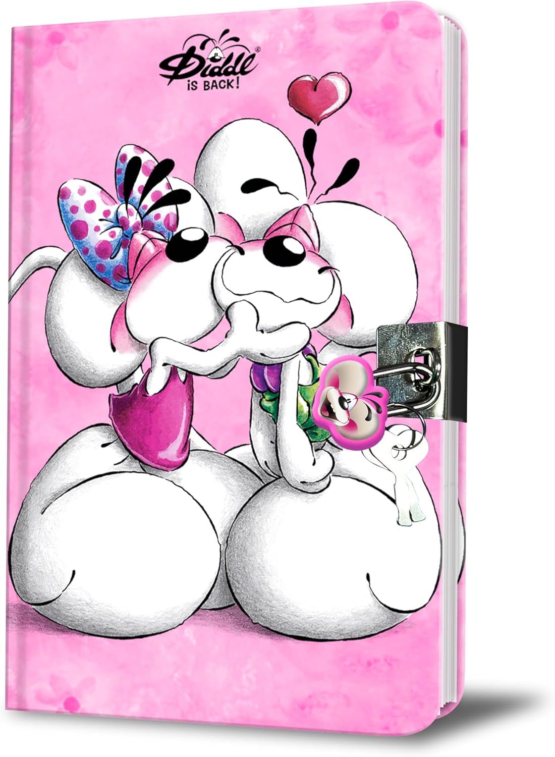 Journal Intime Diddl Rose avec Cadenas