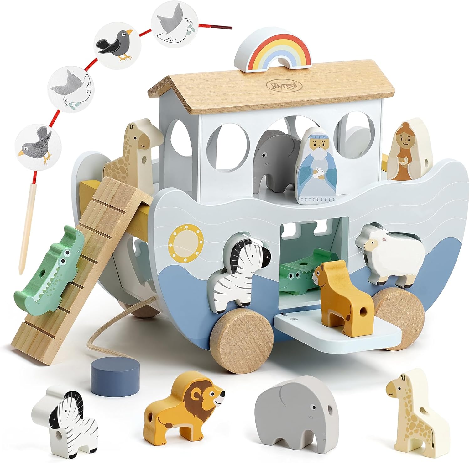 Joyreal Arche de Noé - Jouet en Bois Montessori