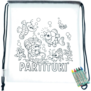 Kit Anniversaire Enfant : 15 Sacs à Colorier et Crayons
