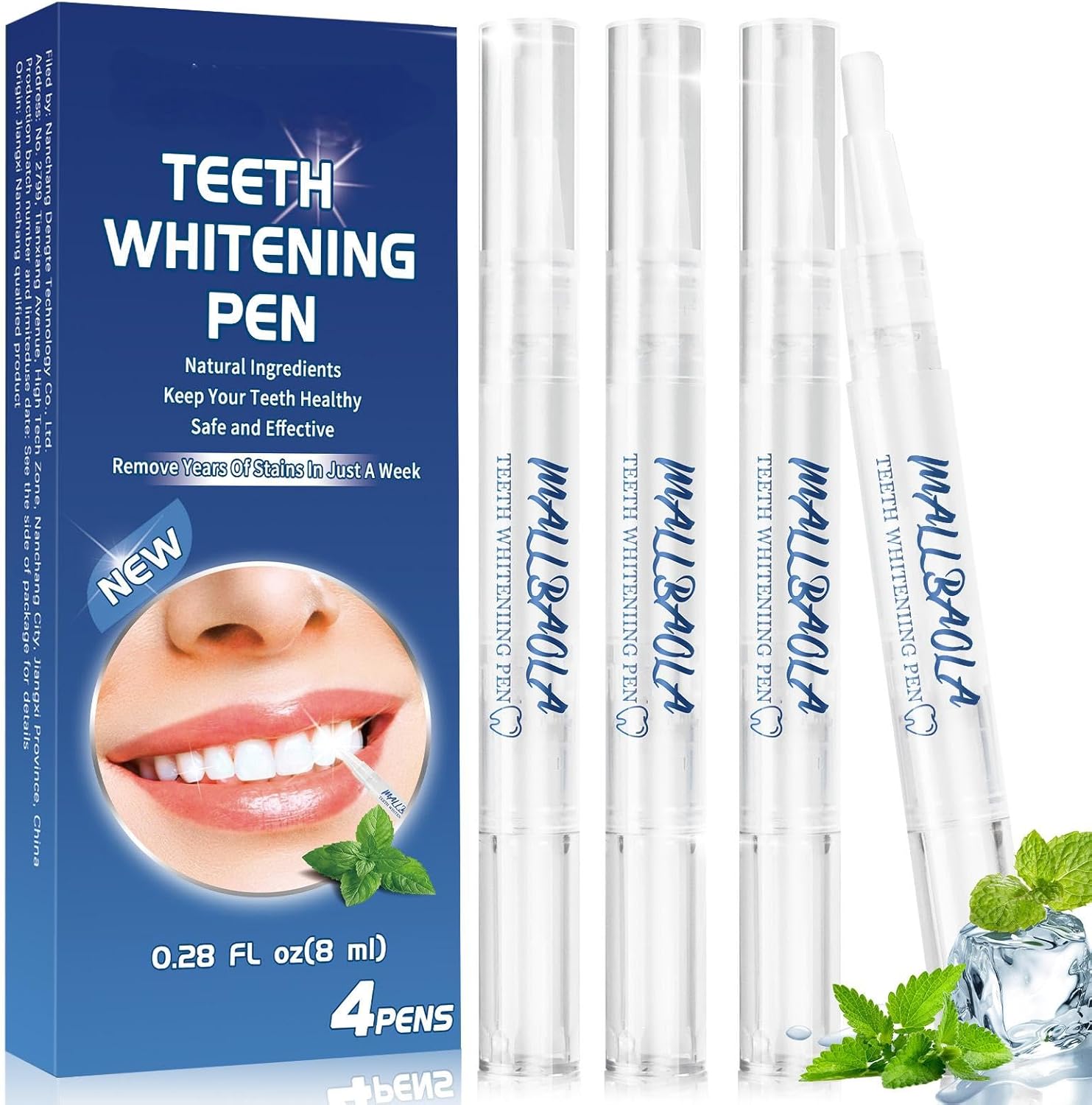 Kit Stylo Blanchiment Dentaire - 4 Pièces