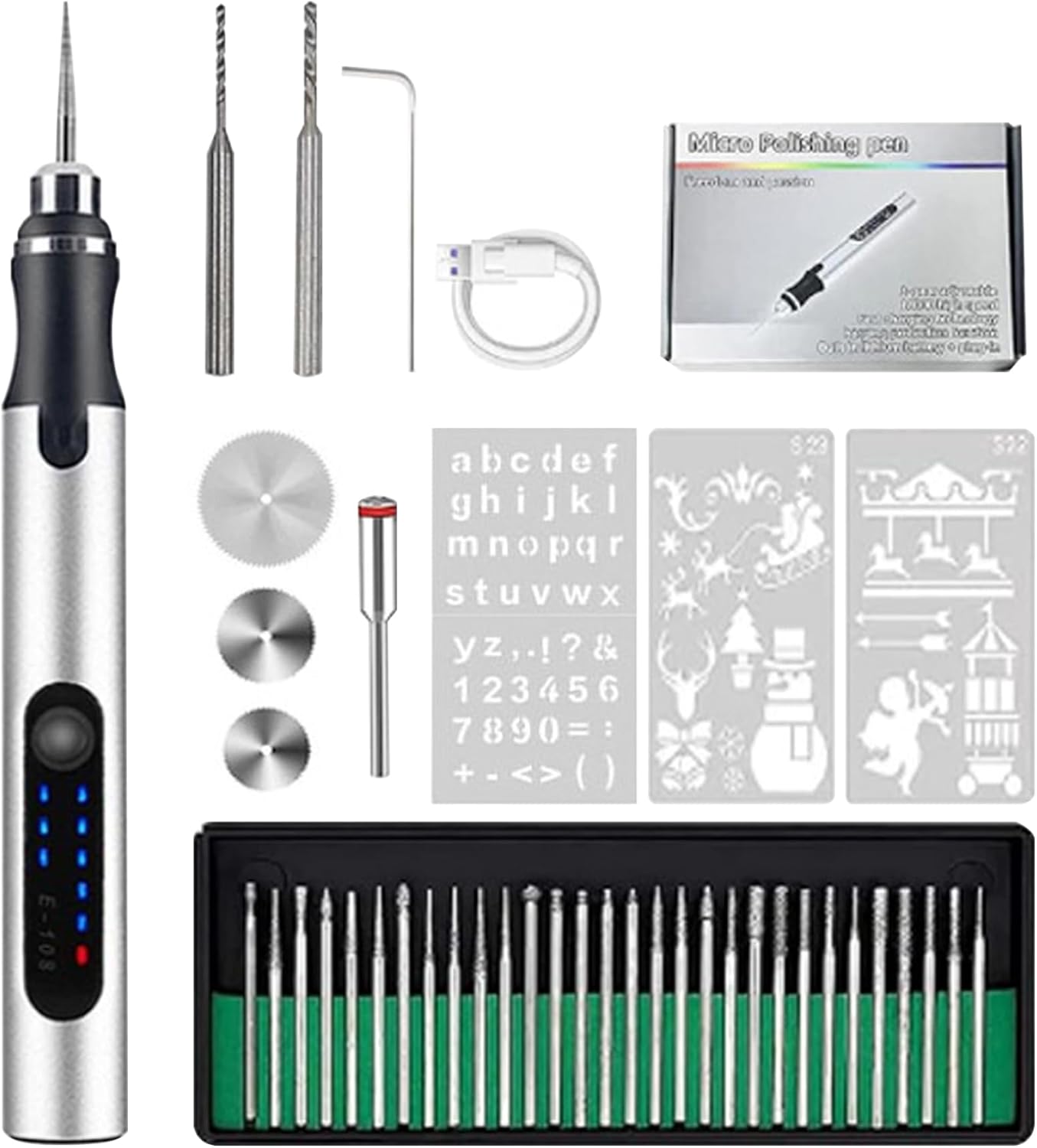 Kit Stylo Gravure Sans Fil USB - Bricolage Créatif