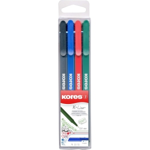 Kores K-Liner : Feutres Fins Ergonomiques 4 Couleurs