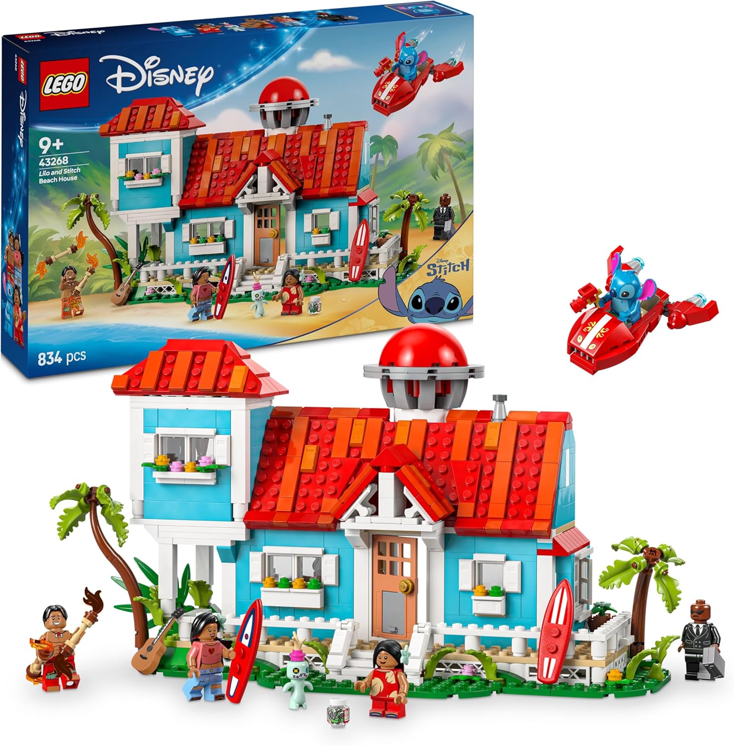 LEGO Disney : Maison de Lilo et Stitch avec 5 Minifigs