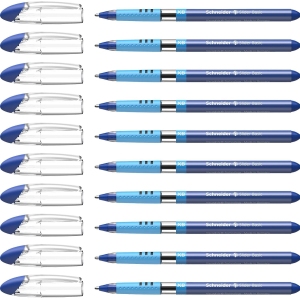 Lot de 10 Stylos à Bille Schneider XB Bleu