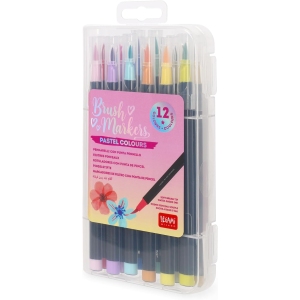 <p><strong>Lot de 12 Feutres Pinceau Pastel Legami</strong></p>