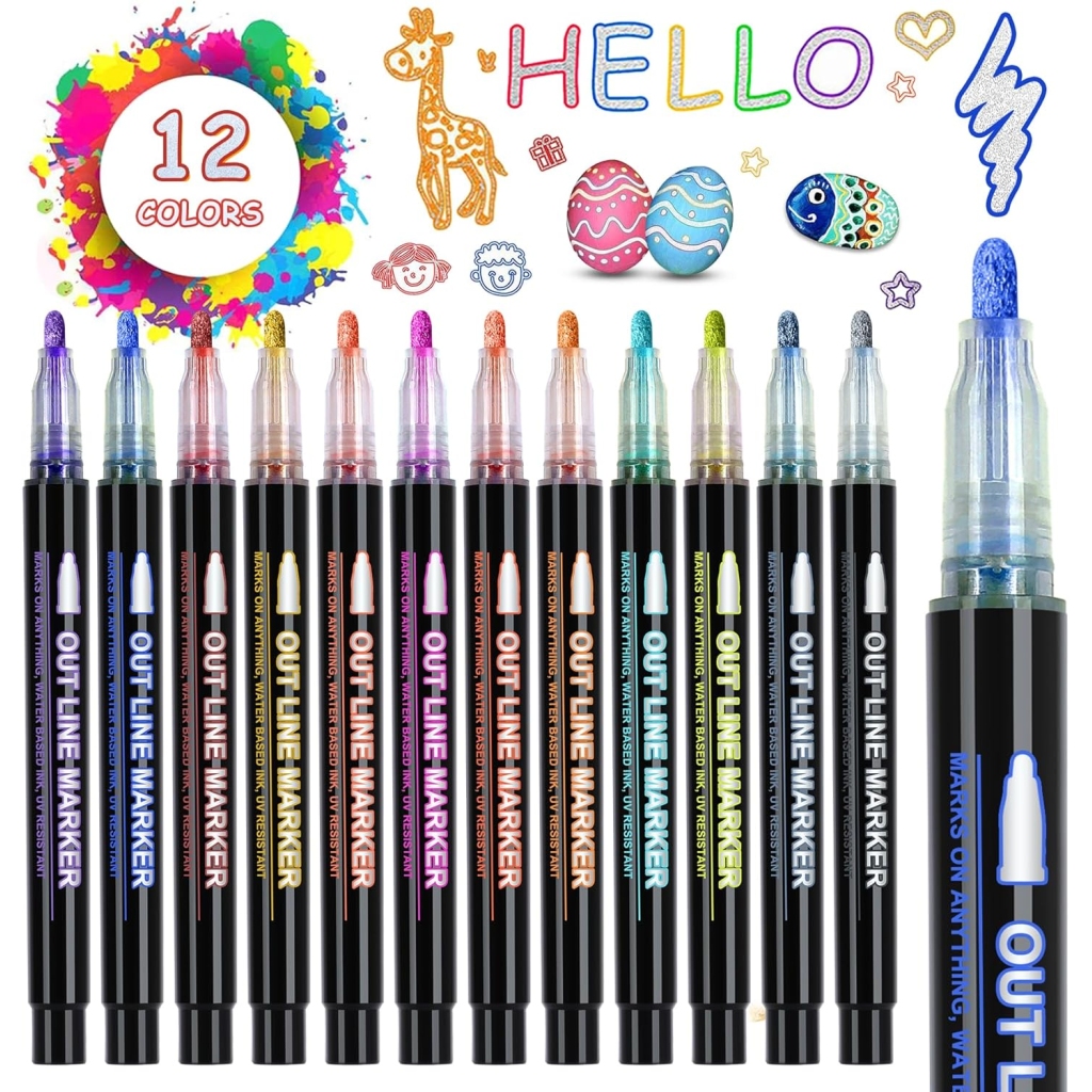 Lot de 12 Stylos Magiques Paillettes - Cadeaux Fille