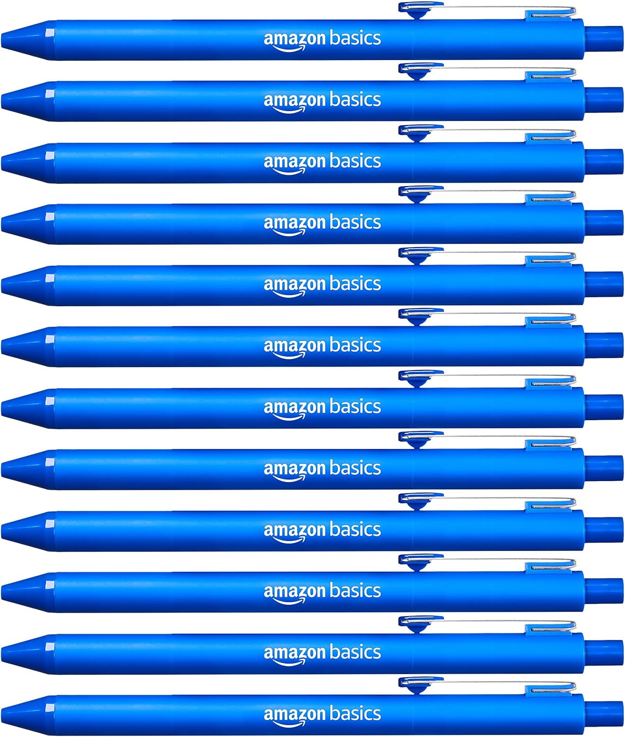 Lot de 12 Stylos-billes Rétractables Bleus