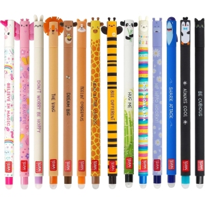 Lot de 14 Stylos Gel Animaux Effaçables