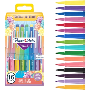 Lot de 16 Feutres Paper Mate Tropical