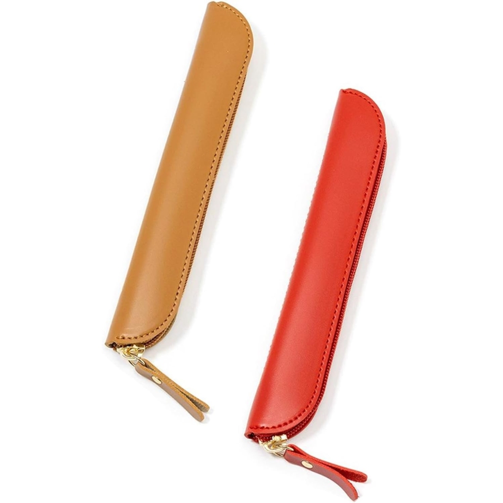 Lot de 2 Stylos Doux en Housse Cuir