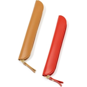 Lot de 2 Stylos Doux en Housse Cuir