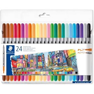 Lot de 24 Stylos Design Journey – Double Pointe