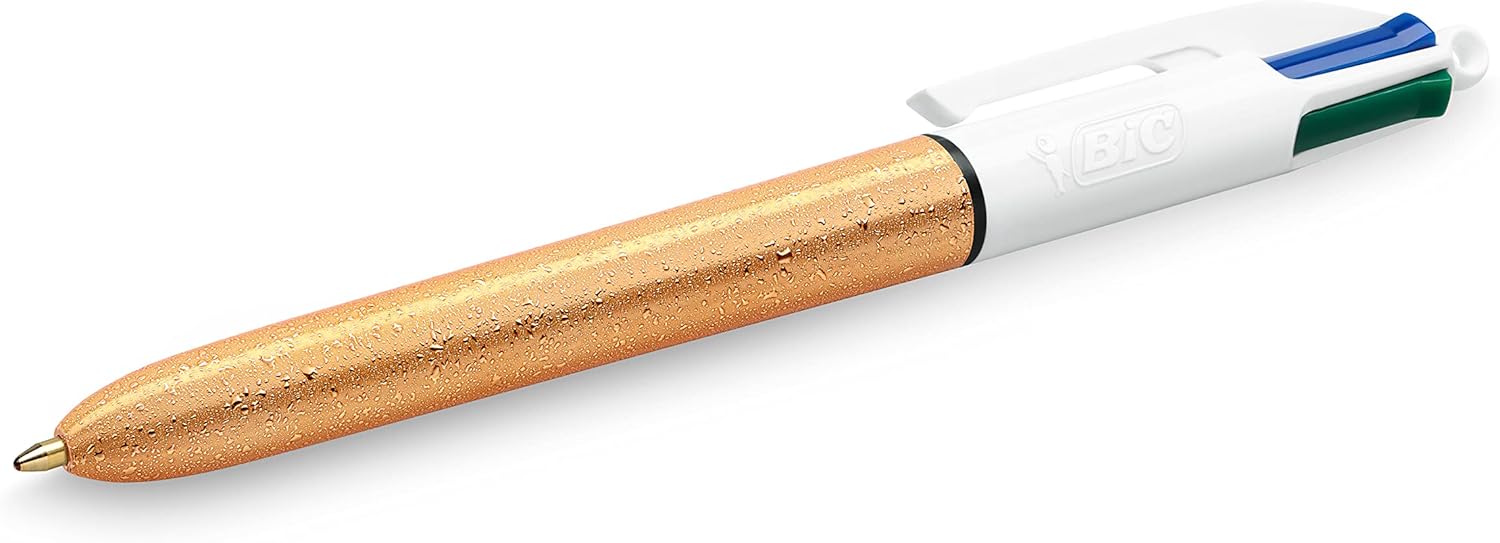 Lot de 3 Stylos BIC 4 Couleurs Effet Givré & Métallisé – Image 2