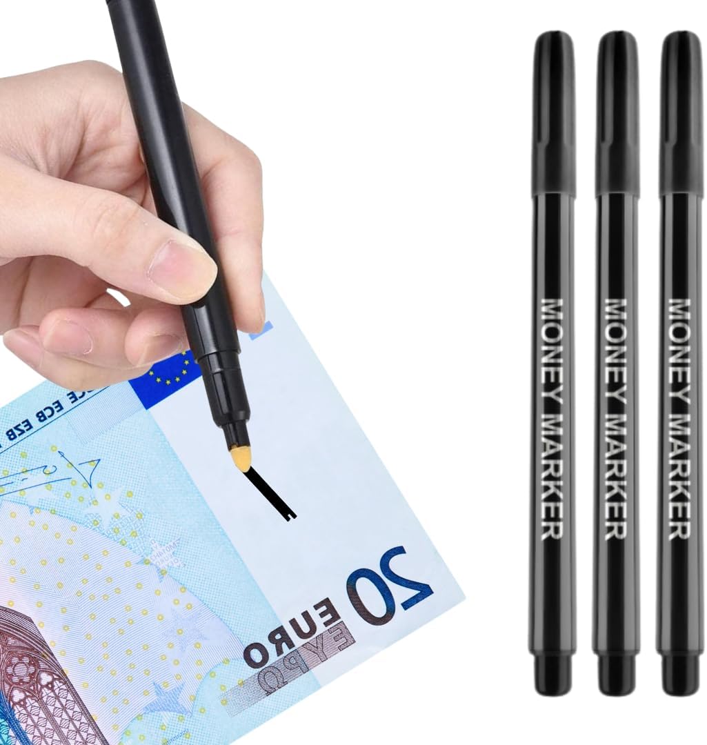 Lot de 3 Stylos Détecteurs de Faux Billets
